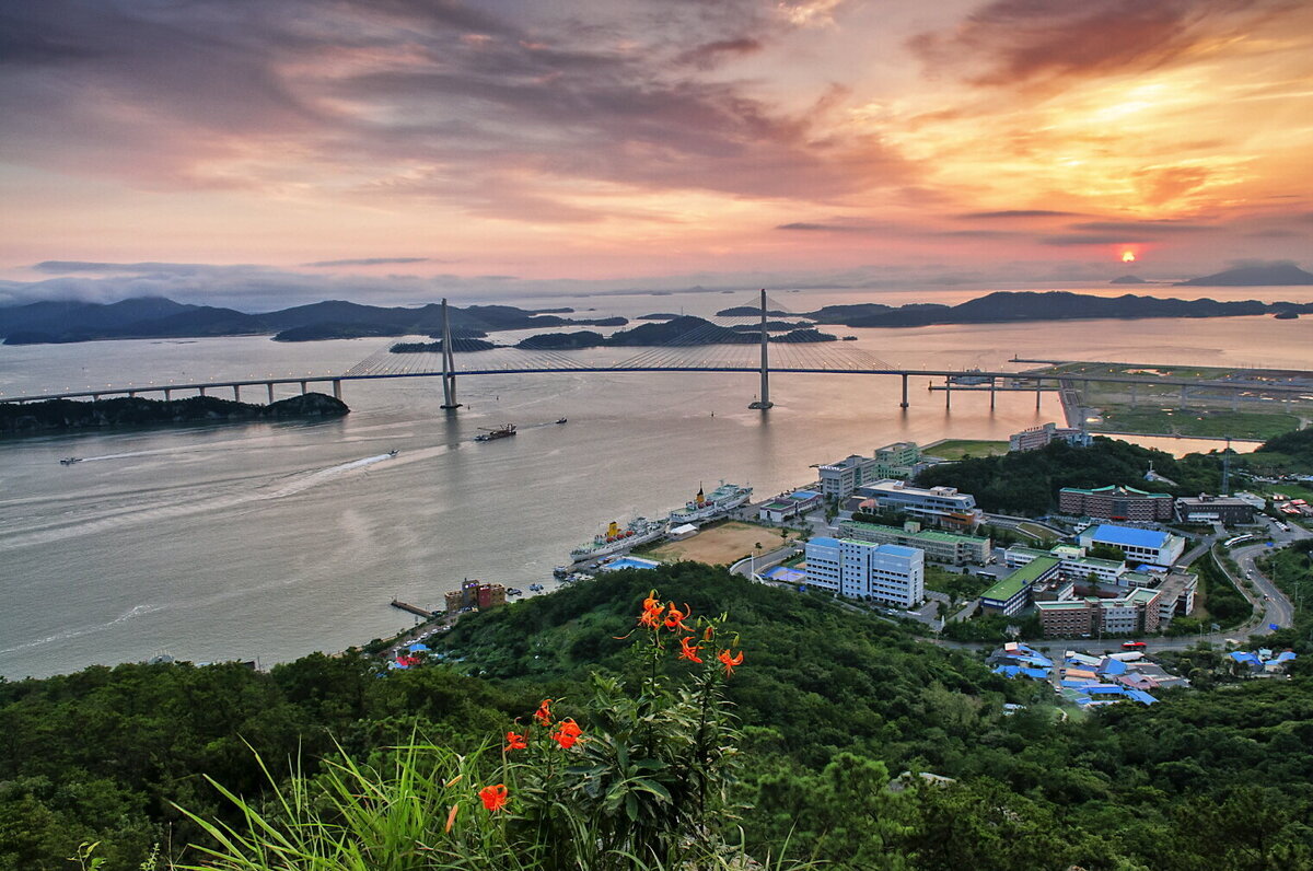 목포대교 일몰