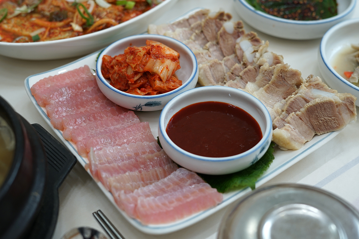홍어삼합