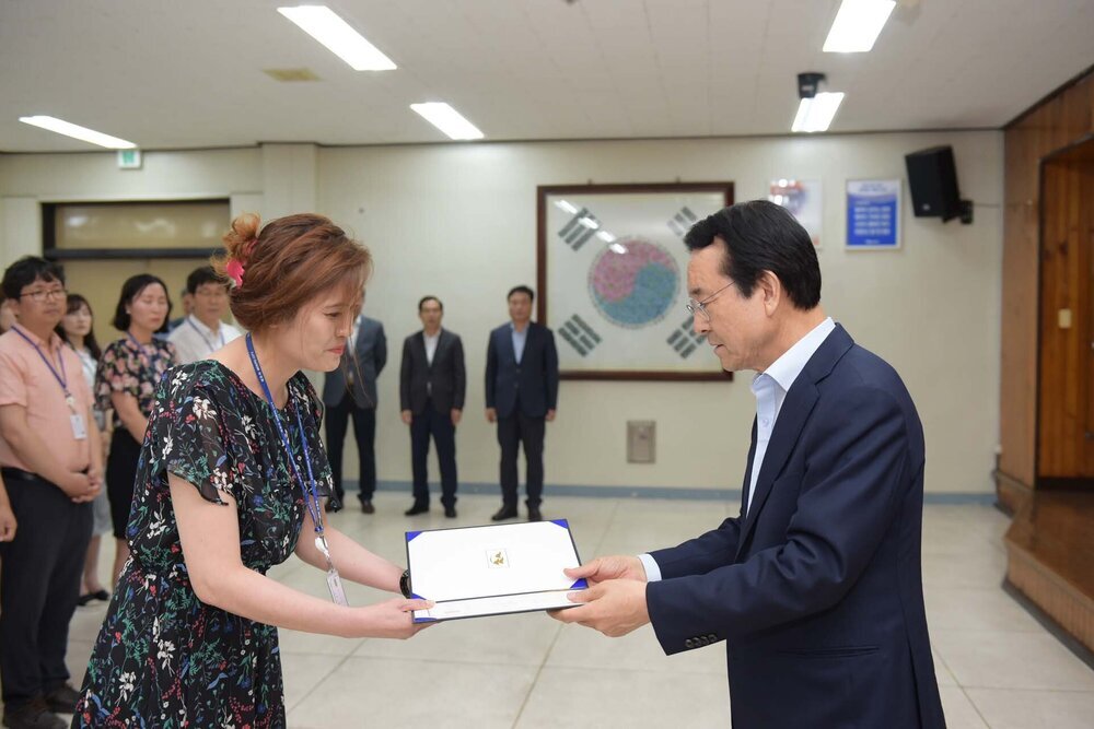 2018년08월13일 5급이하 정기인사 임용장 교부식