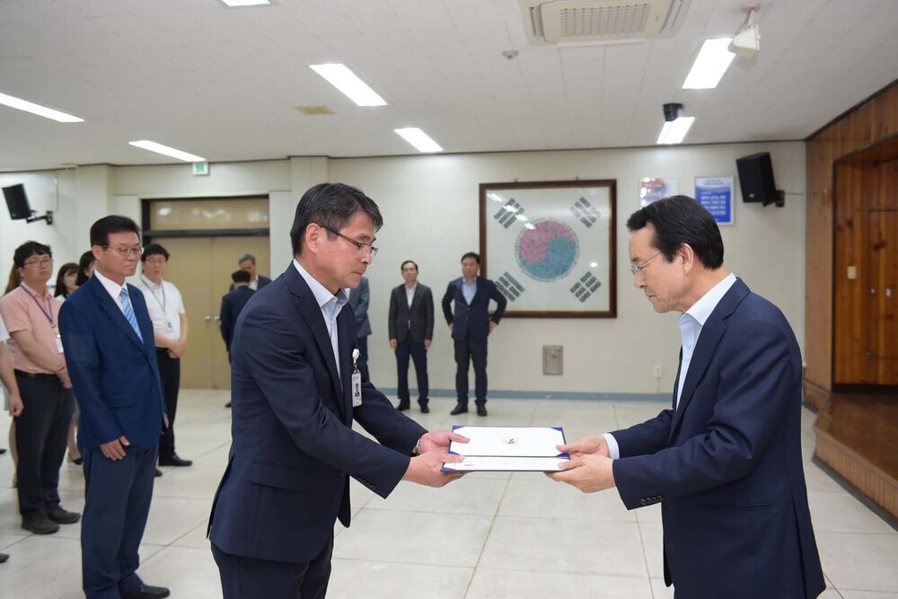 2018년08월13일 5급이하 정기인사 임용장 교부식