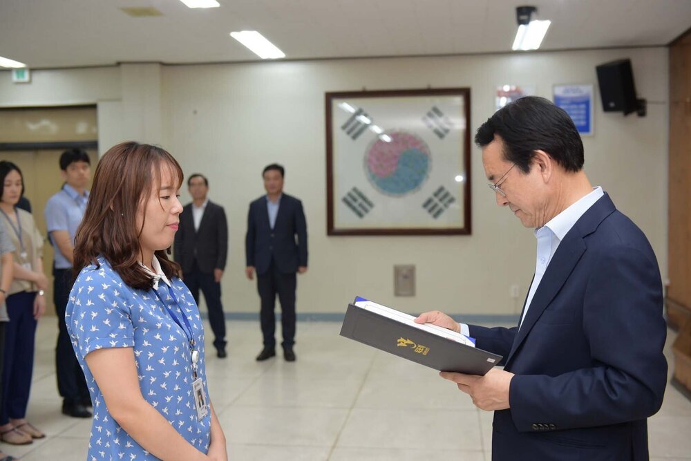 2018년08월13일 5급이하 정기인사 임용장 교부식