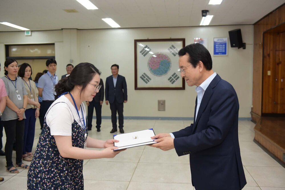2018년08월13일 5급이하 정기인사 임용장 교부식