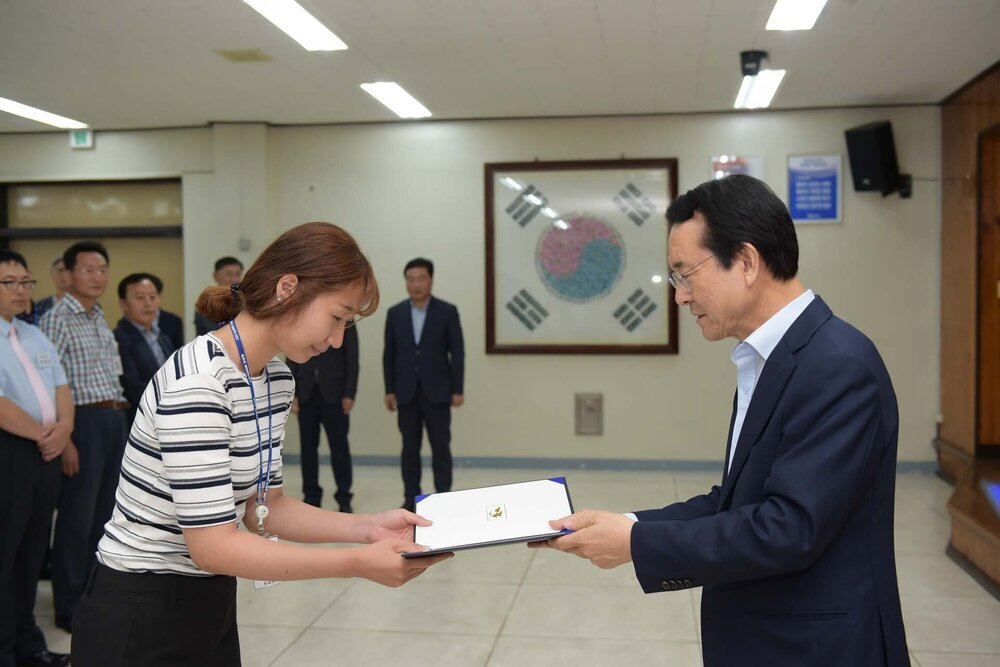 2018년08월13일 5급이하 정기인사 임용장 교부식