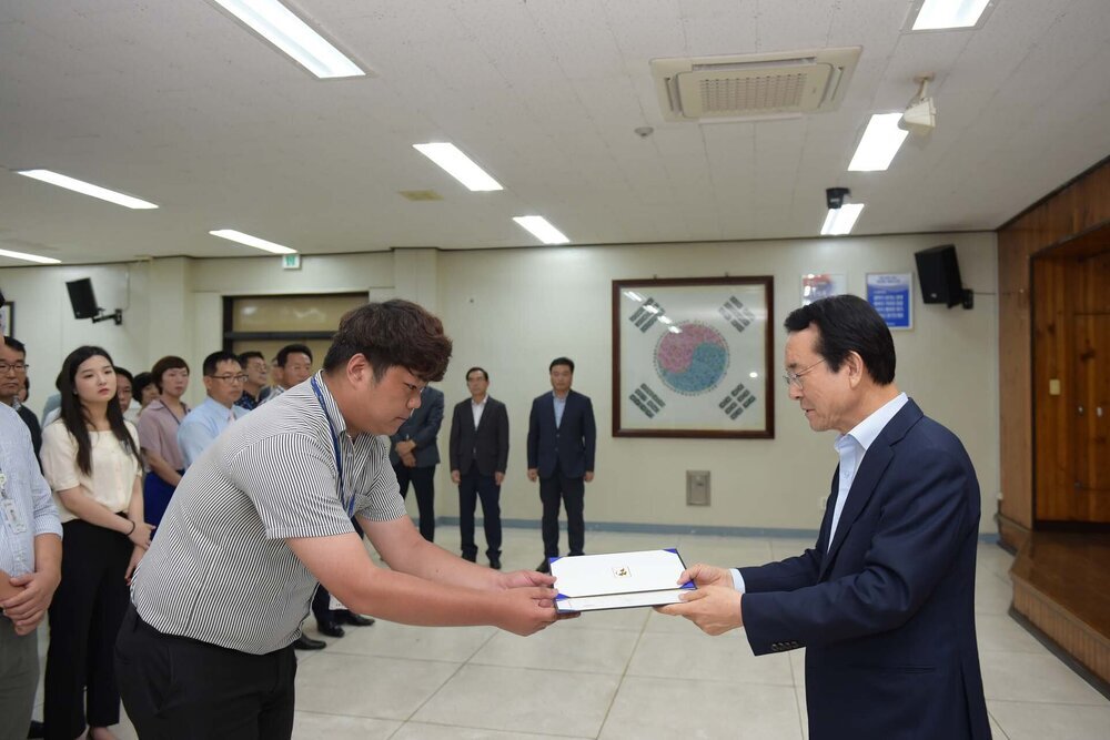 2018년08월13일 5급이하 정기인사 임용장 교부식