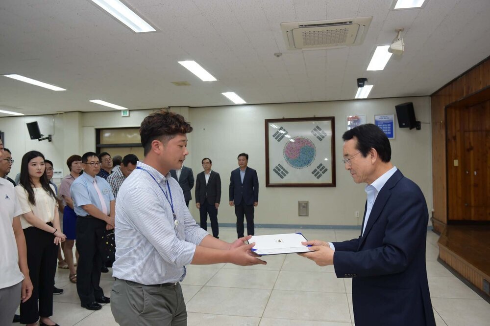 2018년08월13일 5급이하 정기인사 임용장 교부식