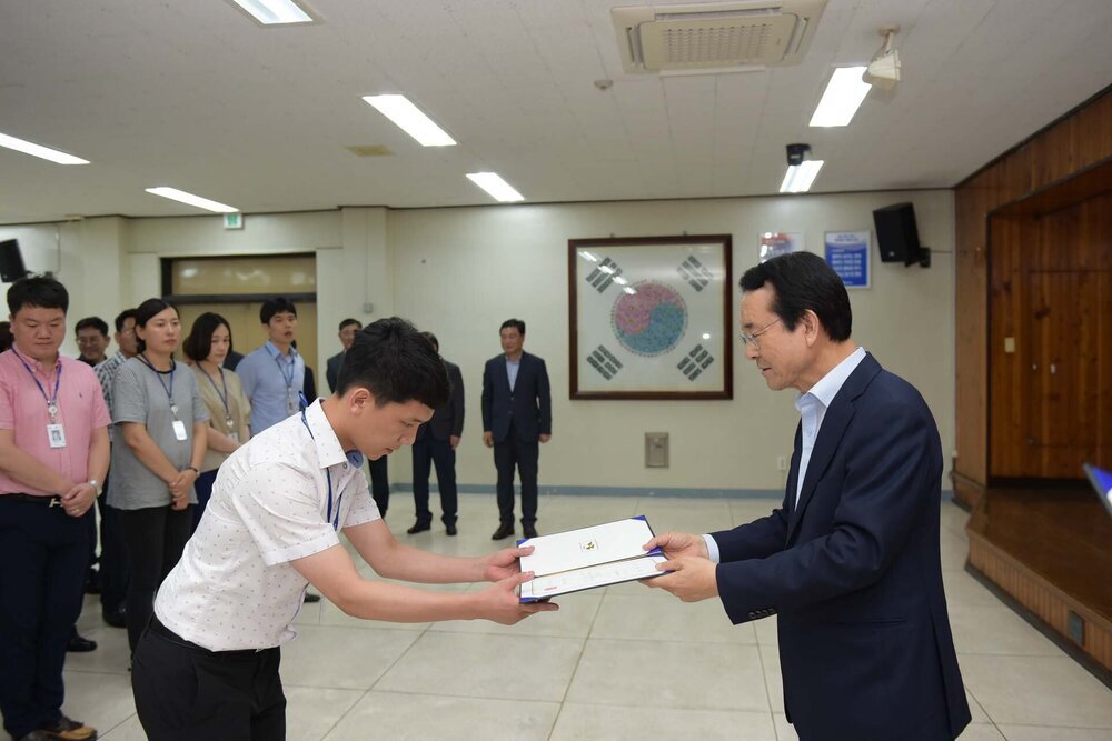 2018년08월13일 5급이하 정기인사 임용장 교부식