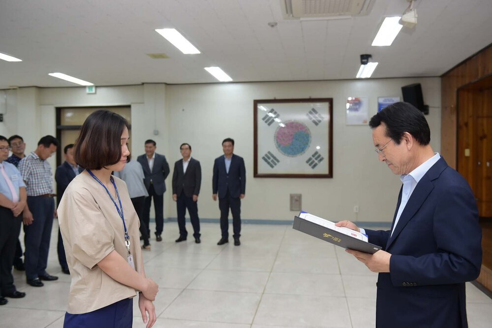 2018년08월13일 5급이하 정기인사 임용장 교부식