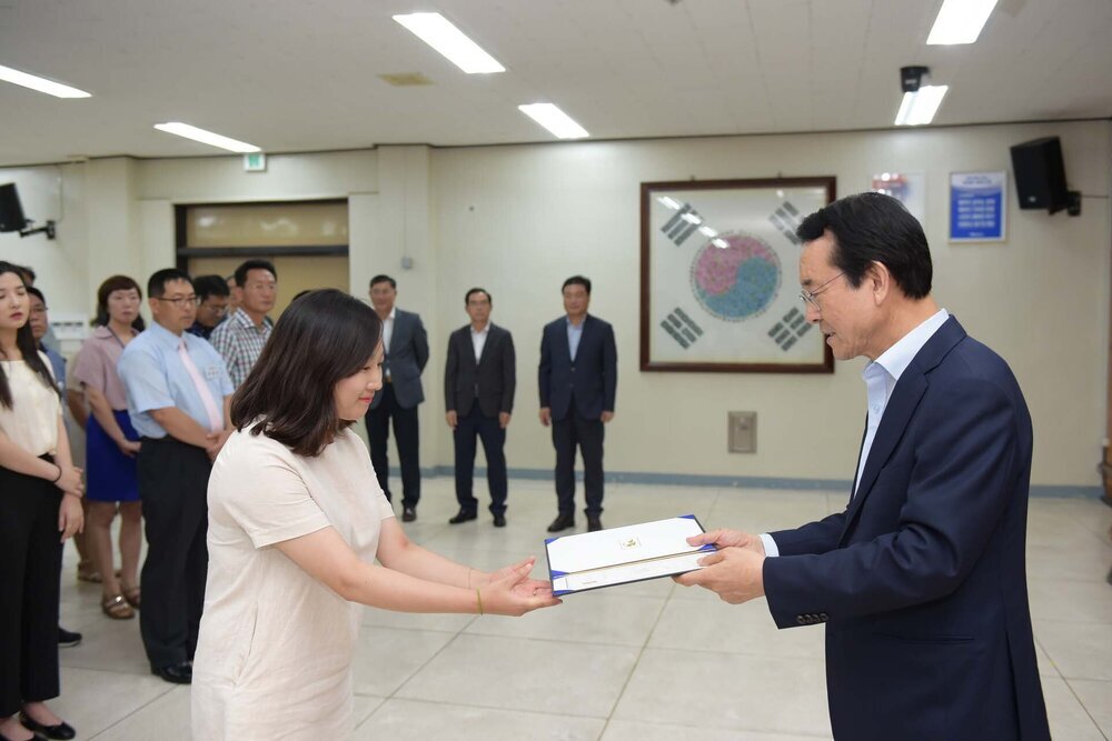 2018년08월13일 5급이하 정기인사 임용장 교부식