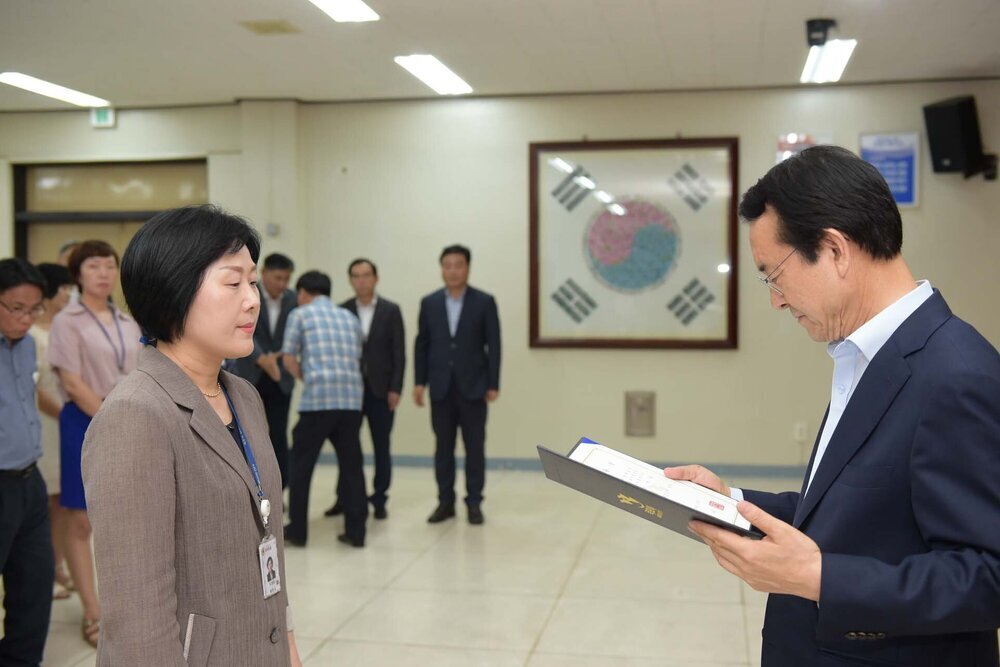 2018년08월13일 5급이하 정기인사 임용장 교부식