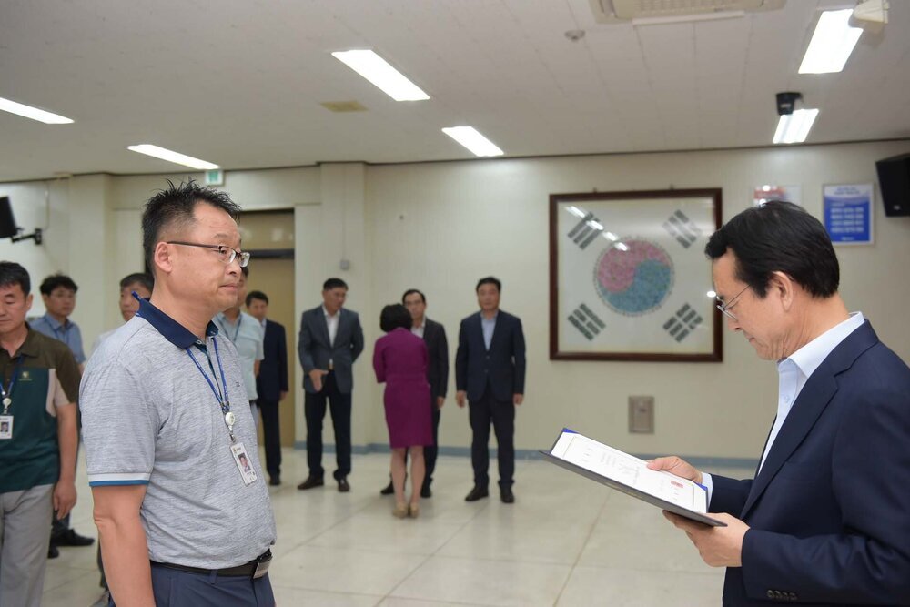 2018년08월13일 5급이하 정기인사 임용장 교부식