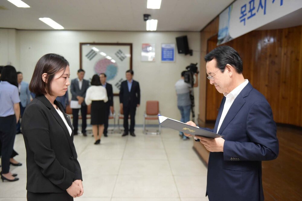 신규공무원 임용장수여식(08.31.상황실)