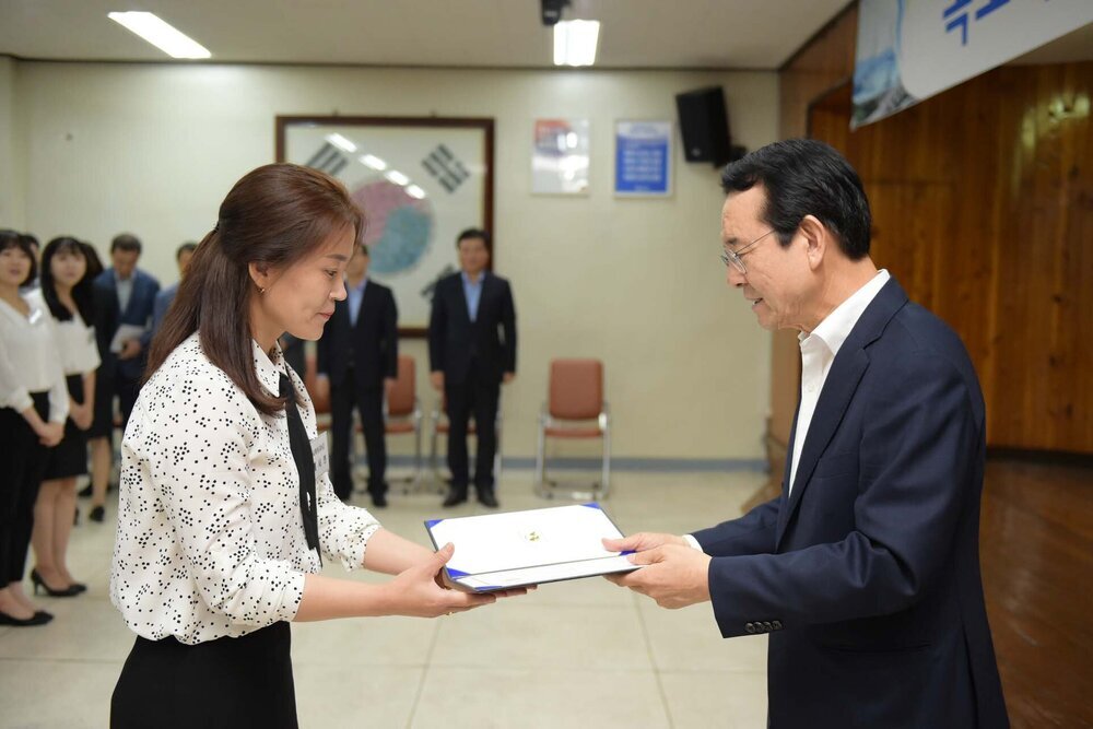 신규공무원 임용장수여식(08.31.상황실)