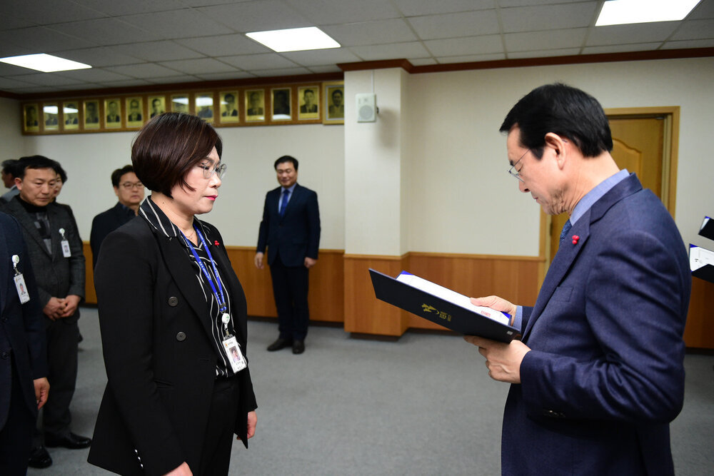2019년도 상반기 5급이상 임용장교부