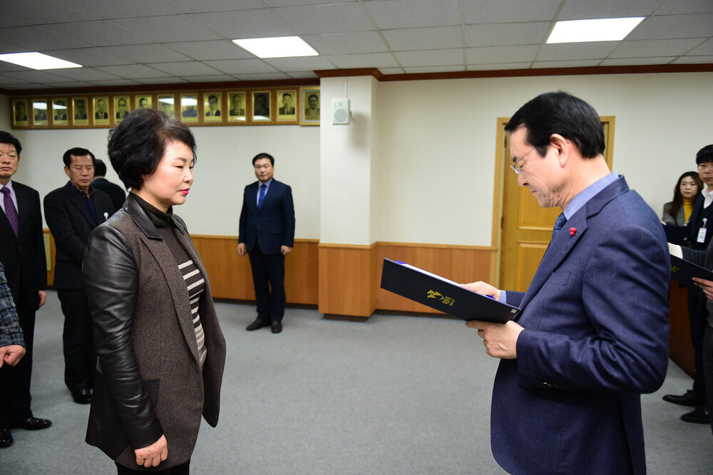 2019년도 상반기 5급이상 임용장교부