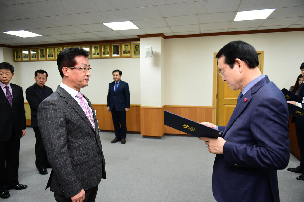 2019년도 상반기 5급이상 임용장교부