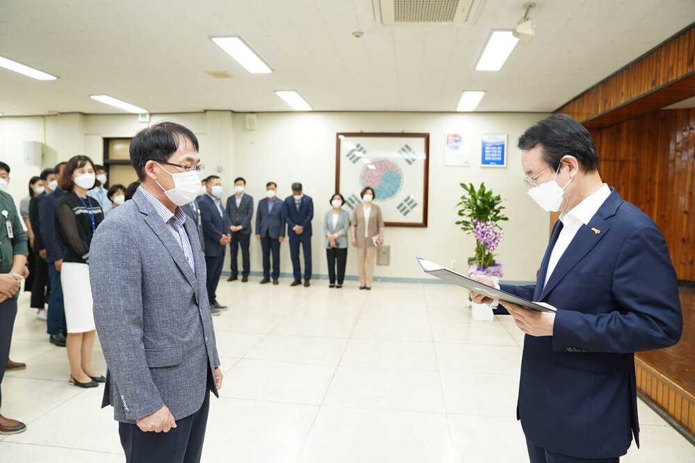 2021년도 하반기 4급 이하 정기인사 임용장 수여식 -1